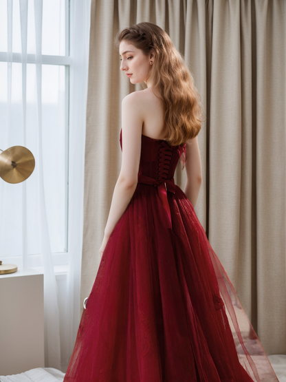 Evening Allegro Strapless Tulle Ball Gown
