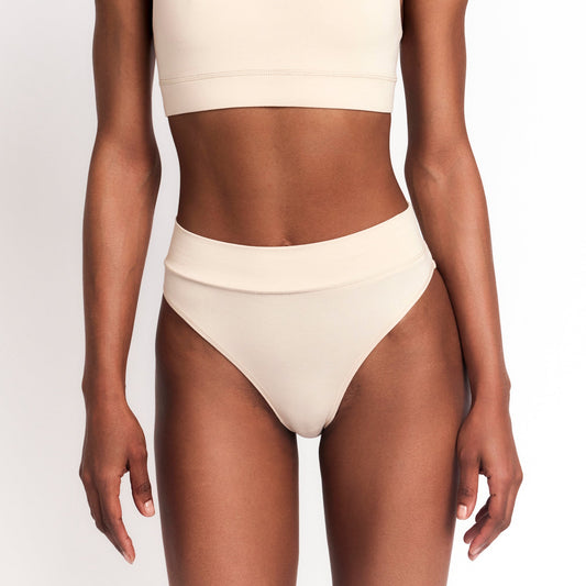 Organic Egyptian Cotton Cheeky Tanga - GOTS-Certified Breathable Underwear for Sensitive Skin Comfort