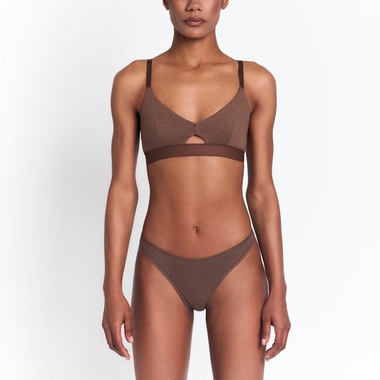 Hemp Thong - Breathable, Comfortable Ultra-Light Underwear for Everyday Wear in Chocolate Color