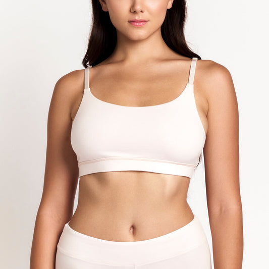 Scoop Organic Egyptian Cotton Bralette - Ultra-Soft, Breathable, and Hypoallergenic for Sensitive Skin