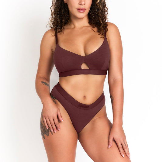 Miracle Hemp Keyhole Bra - Naturally Breathable Hemp Bralette for Soft Support and Everyday Comfort