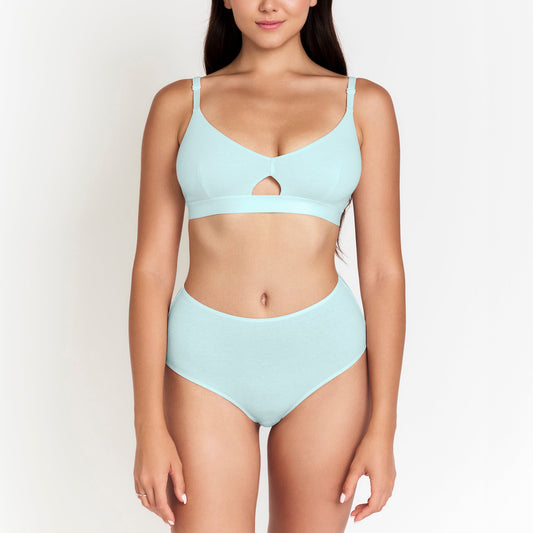 HempWear High-Rise Breathable Brief - Cloud-Soft Comfort, Secure Coverage from Organic Hemp and Cotton