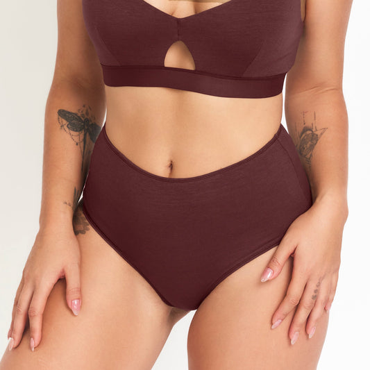 HempComfort High-Rise Brief - Breathable Antimicrobial Hemp and Organic Cotton Comfort for Everyday Wear