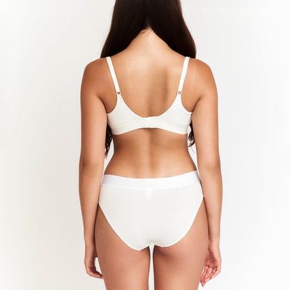 Organic Essentials Mid-Rise Brief - Soft Breathable Organic Cotton for Sensitive Skin