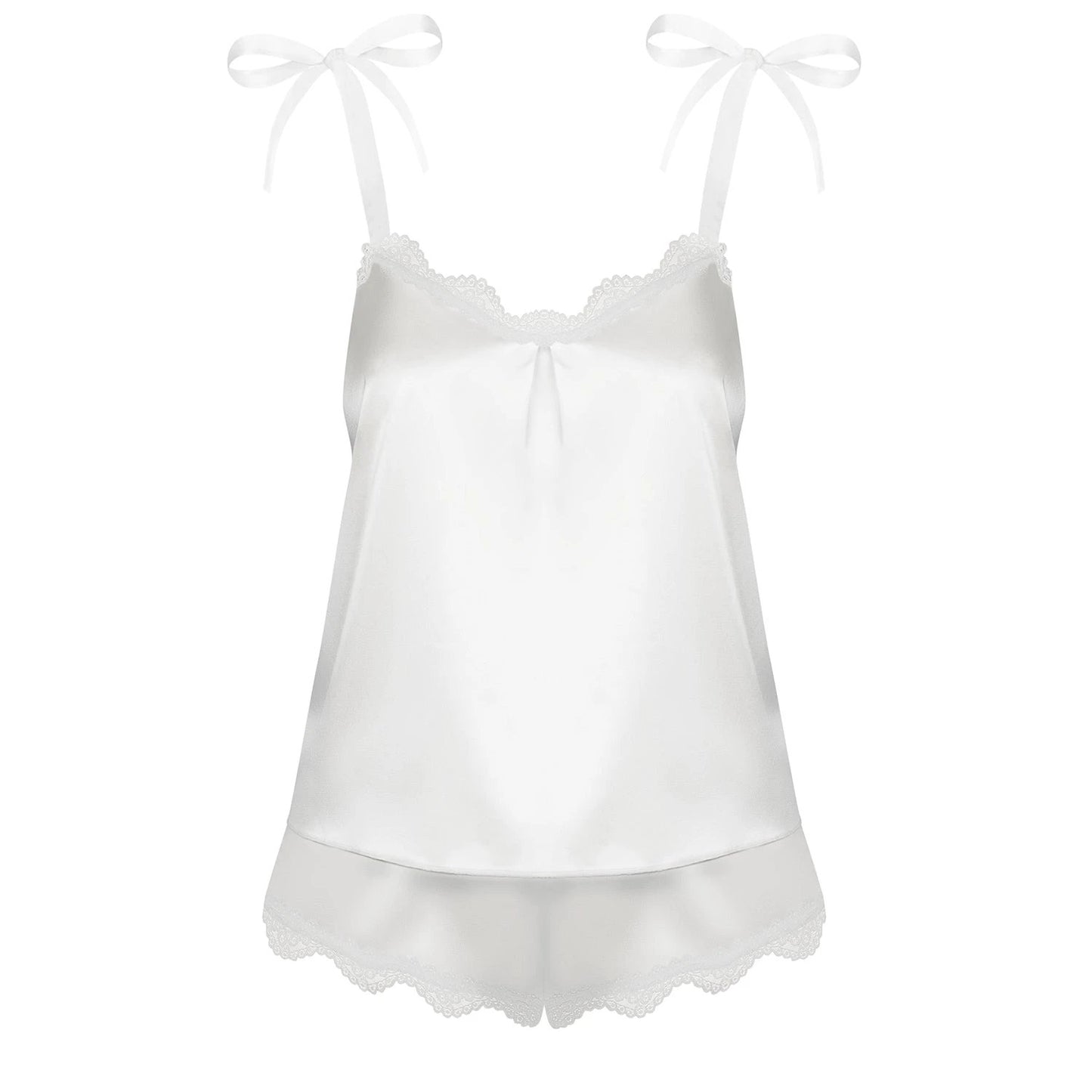 Smooth Satin Top & Panty Obsessive Prima Neve by Obsessive Lingerie