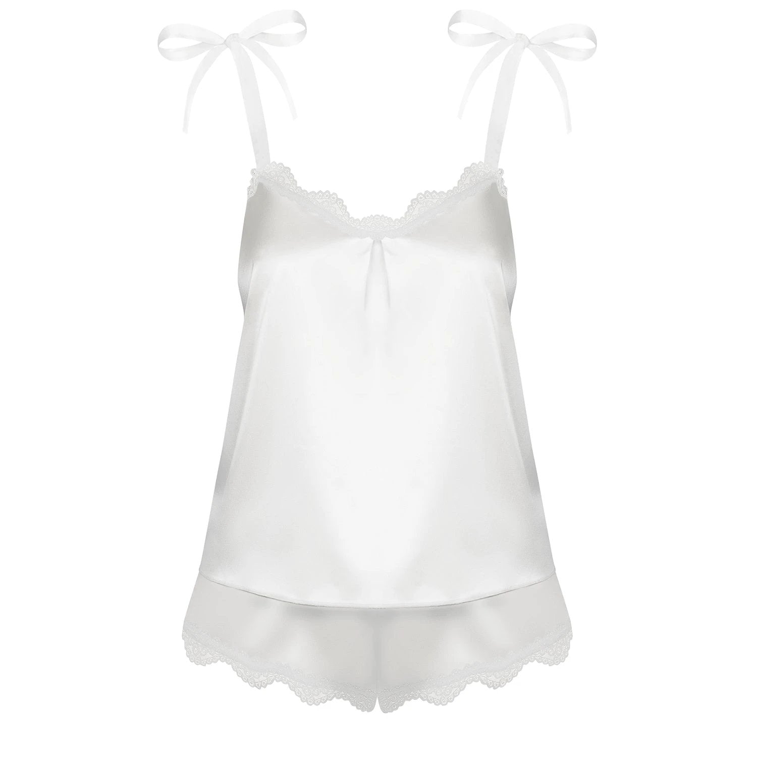Smooth Satin Top & Panty Obsessive Prima Neve by Obsessive Lingerie
