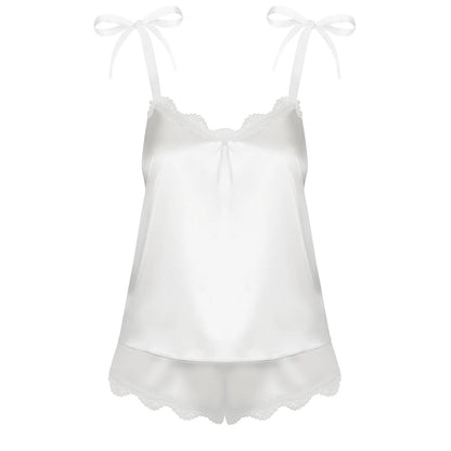 Smooth Satin Top & Panty Obsessive Prima Neve by Obsessive Lingerie