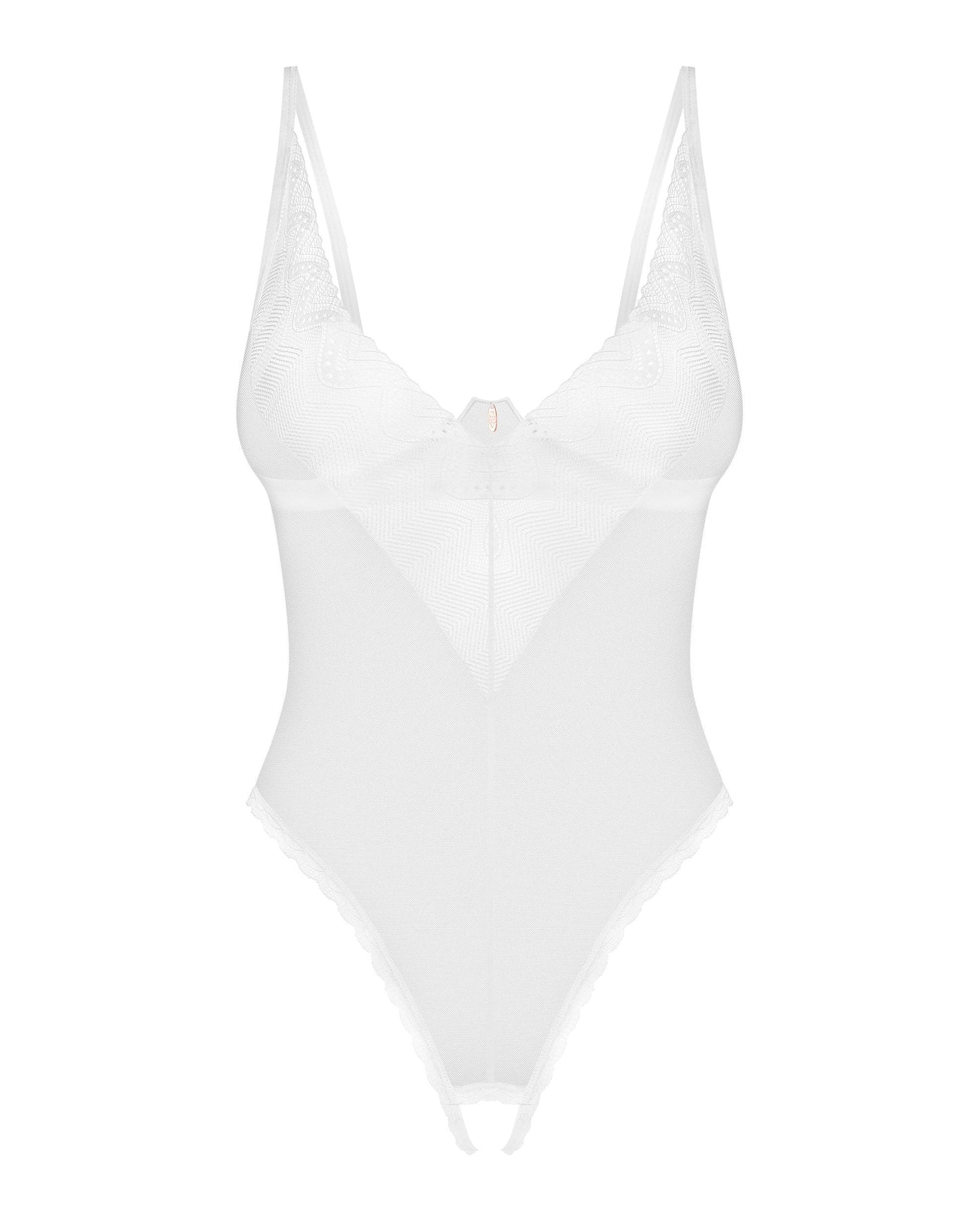 Sheer Crotchless Teddy Obsessive Alissium by Obsessive Lingerie
