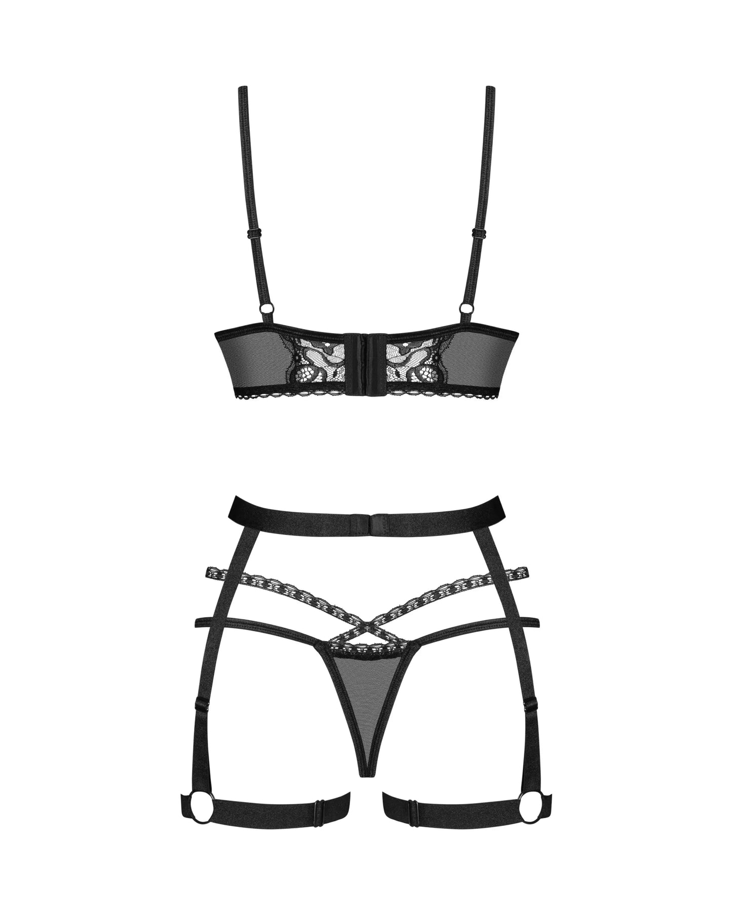Bondage Inspired Lingerie Set Obsessive Blomentis by Obsessive Lingerie