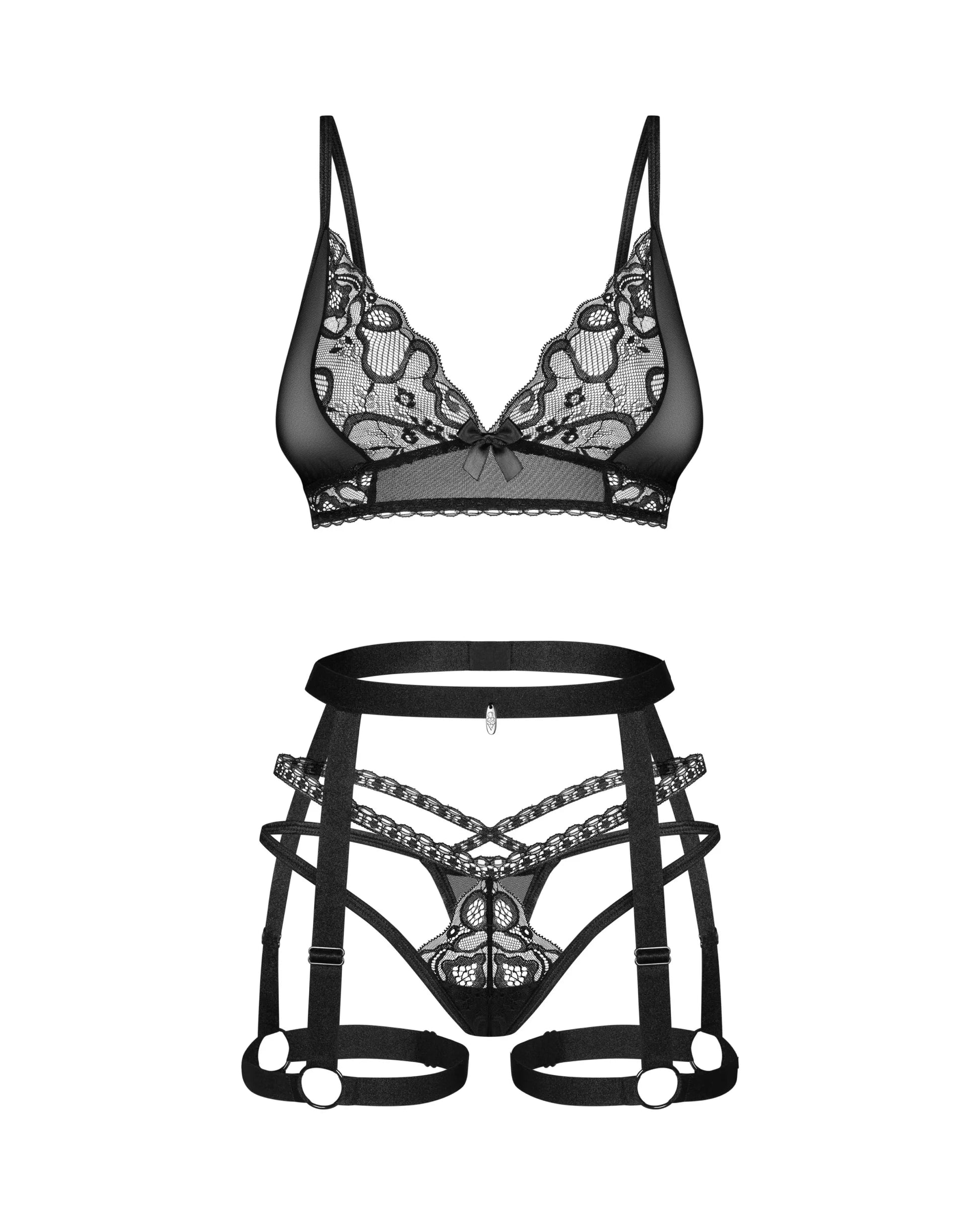 Bondage Inspired Lingerie Set Obsessive Blomentis by Obsessive Lingerie