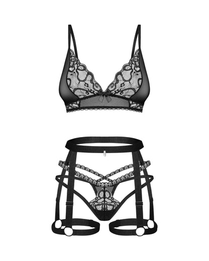 Bondage Inspired Lingerie Set Obsessive Blomentis by Obsessive Lingerie