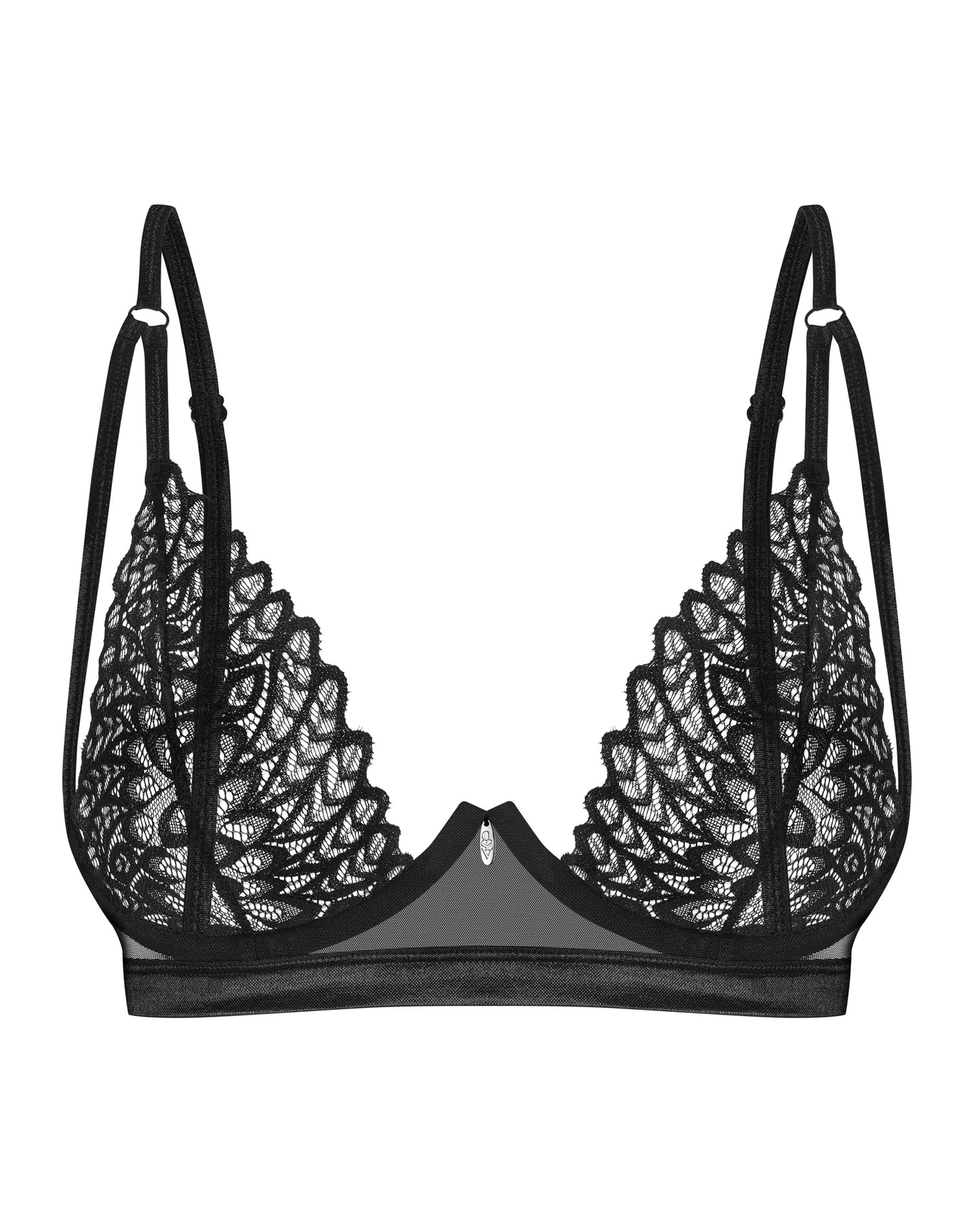 Obsessive Donarella Sheer Lace Plunge Bra