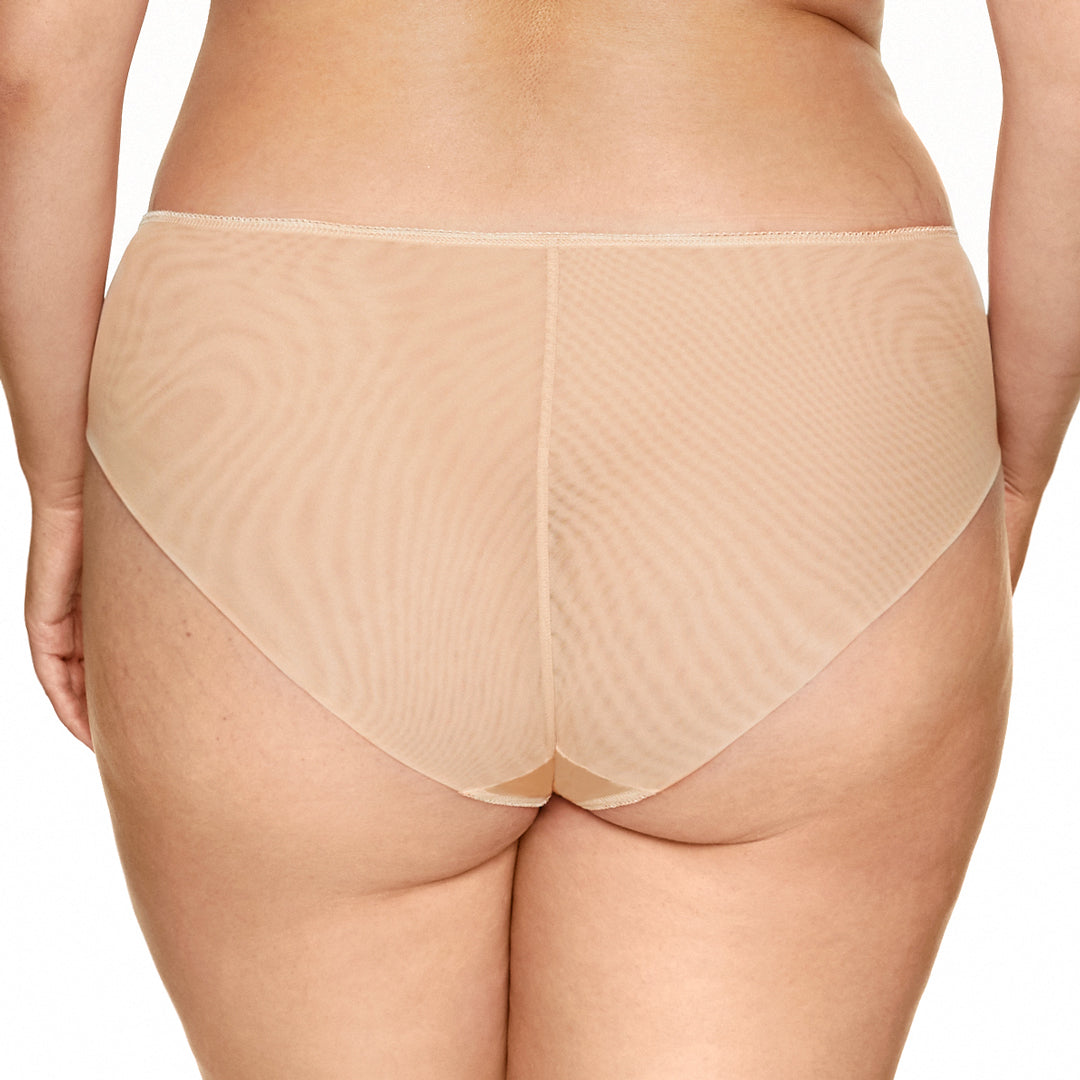 Gorteks Pamela Beige Semi Sheer Bikini Panty