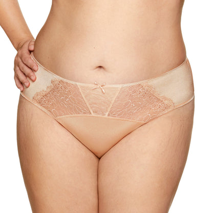 Gorteks Pamela Beige Semi Sheer Bikini Panty