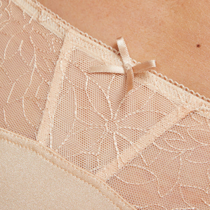 Semi Sheer Thong Panty Pamela Beige by Gorteks Lingerie