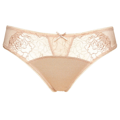 Gorteks Pamela Beige Semi Sheer Bikini Panty