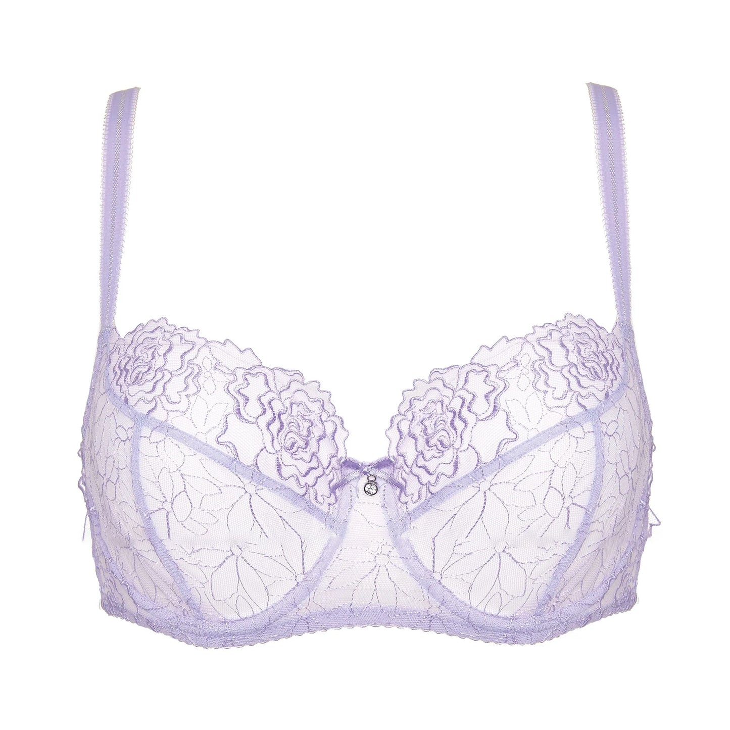 Gorteks Pamela Lavender Sheer Mesh Balconette Bra