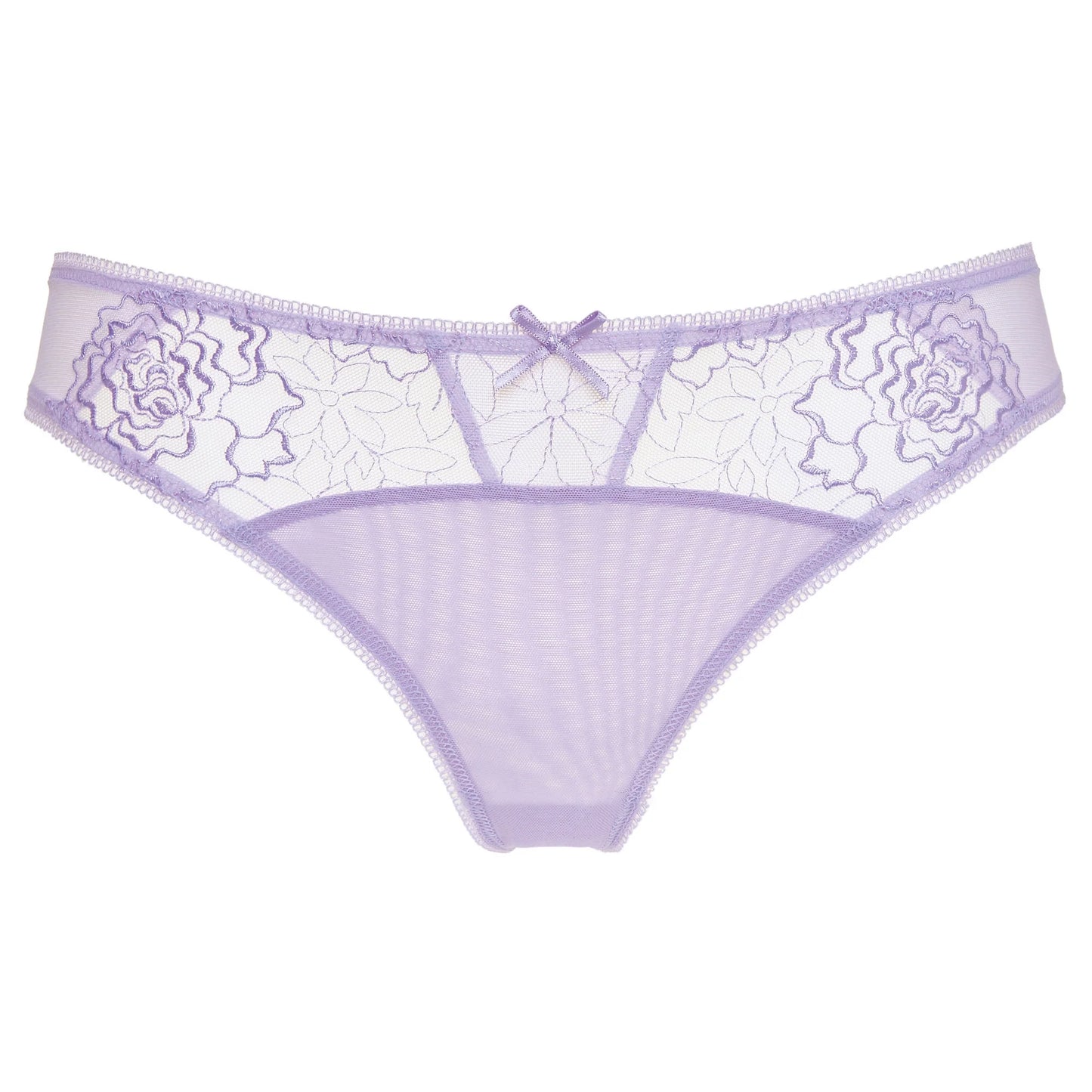 Gorteks Pamela Lavender Semi Sheer Thong Panty