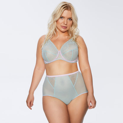 Kinga Pastellove Sheer Mesh Full Busted Bra