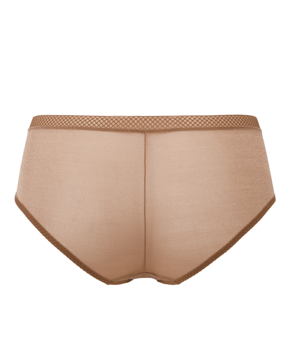 Gossard Glossies Sheer See Through Shorts Panty Bronze-3