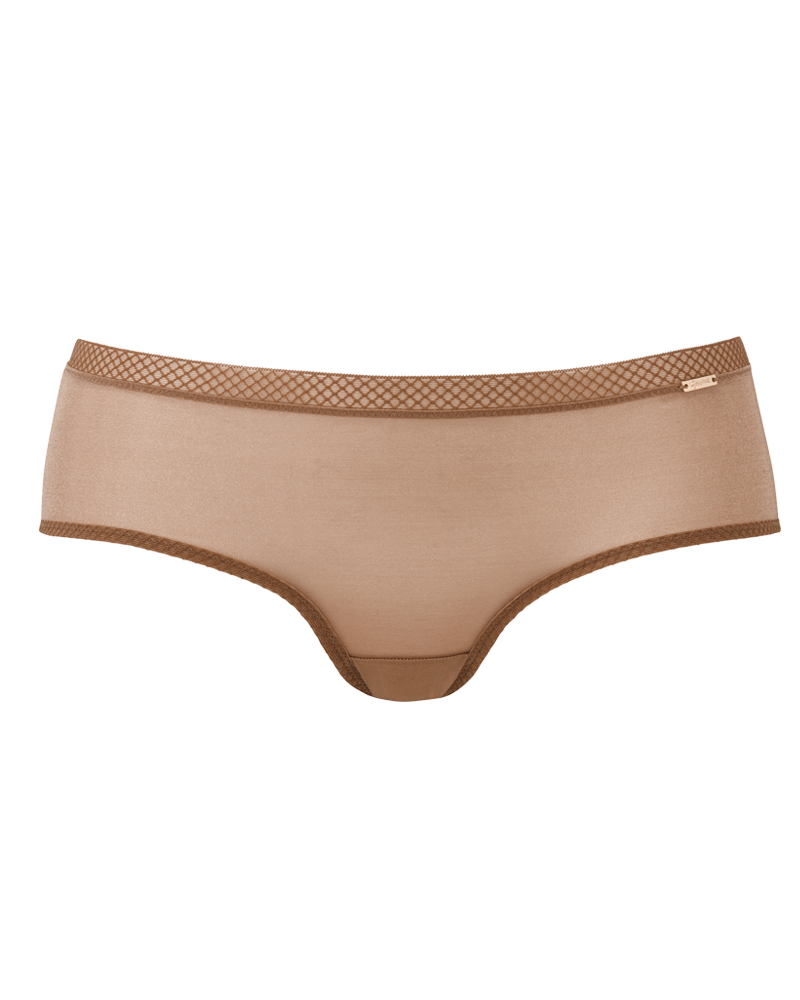 Gossard Glossies Bronze Sheer See Through Shorts Panty