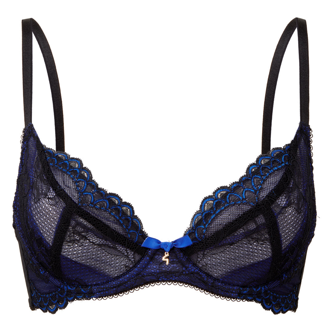 Gossard Superboost Lace Royal Blue Plunge Bra