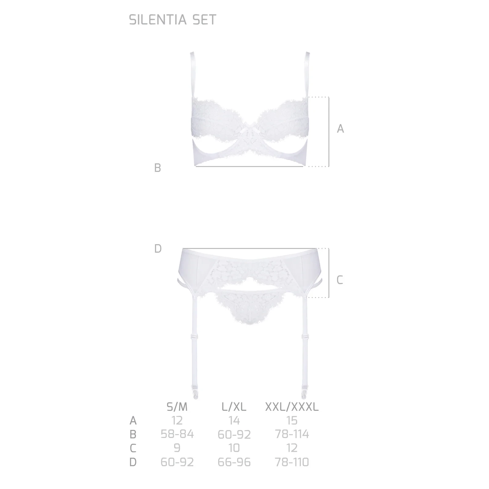 Sexy Seducing 3 Piece Lacy Lingerie Set Avanua Silentia by Passion Lingerie