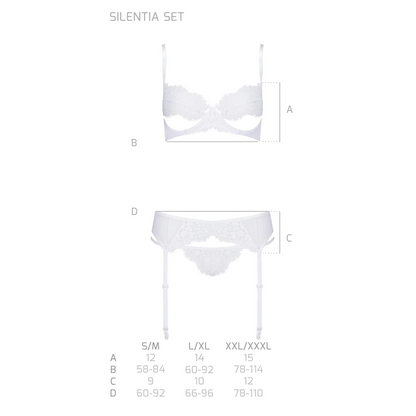Sexy Seducing 3 Piece Lacy Lingerie Set Avanua Silentia by Passion Lingerie