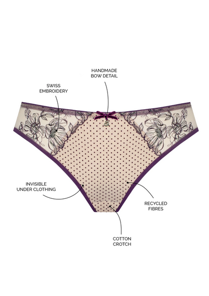 Samanta Silvia Aubergine Brazilian Panty