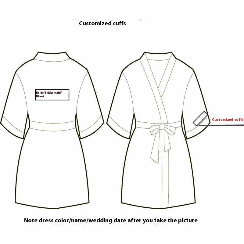 Before the Vows Personalized Satin Bridal Party Robe