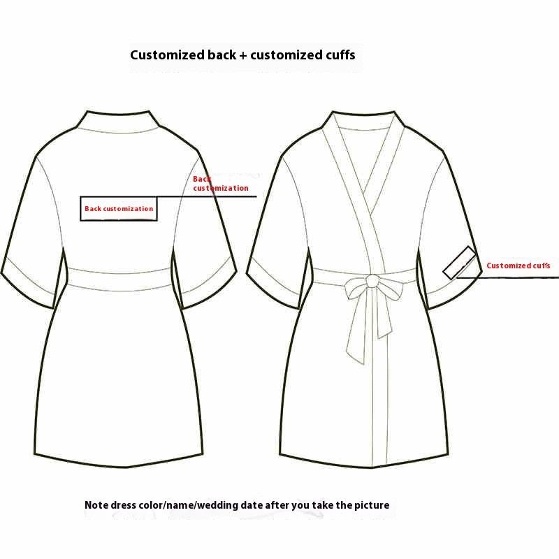 Before the Vows Personalized Satin Bridal Party Robe