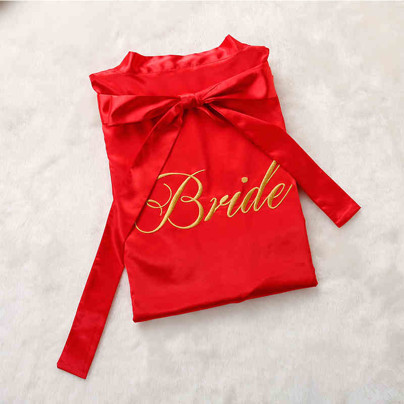 Before the Vows Personalized Satin Bridal Party Robe
