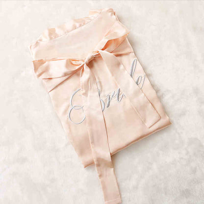 Before the Vows Personalized Satin Bridal Party Robe