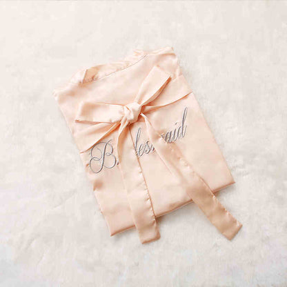 Before the Vows Personalized Satin Bridal Party Robe