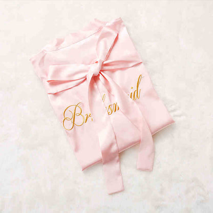 Before the Vows Personalized Satin Bridal Party Robe