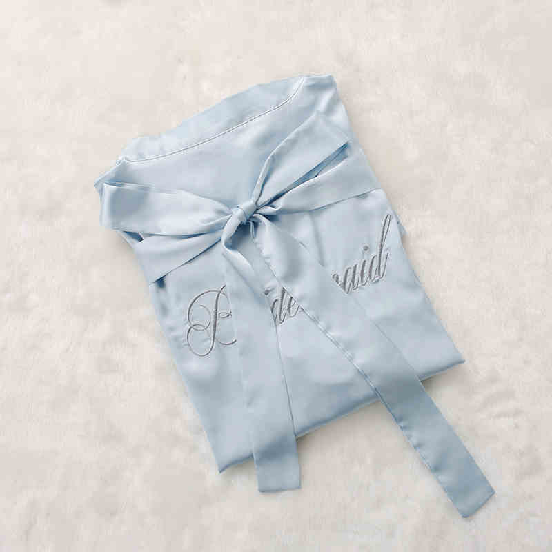 Before the Vows Personalized Satin Bridal Party Robe