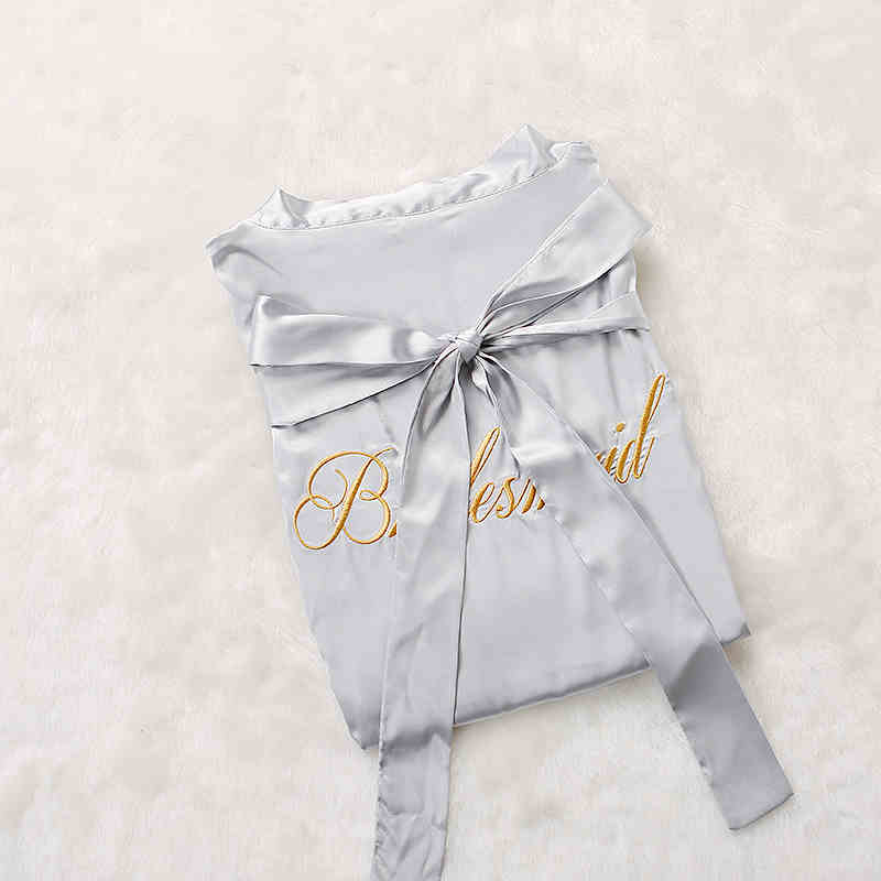 Before the Vows Personalized Satin Bridal Party Robe