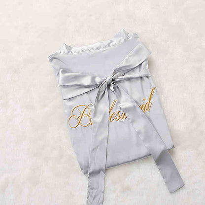 Before the Vows Personalized Satin Bridal Party Robe
