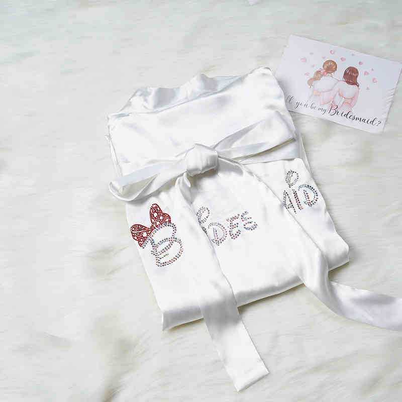 Before the Vows Personalized Satin Bridal Party Robe