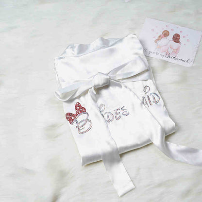 Before the Vows Personalized Satin Bridal Party Robe