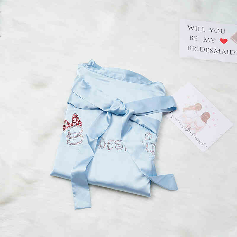 Before the Vows Personalized Satin Bridal Party Robe