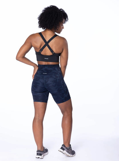 Hi Five High-Waisted Biker Short – Looker (Navy Camo) by Handful