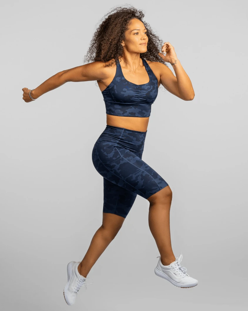 Gametime Bra – Looker (Navy Camo) by Handful