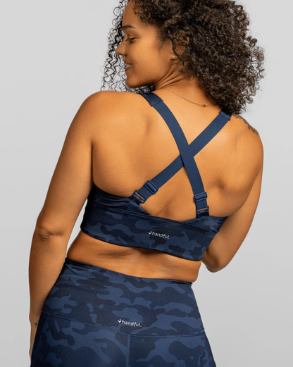 Gametime Bra – Looker (Navy Camo) by Handful