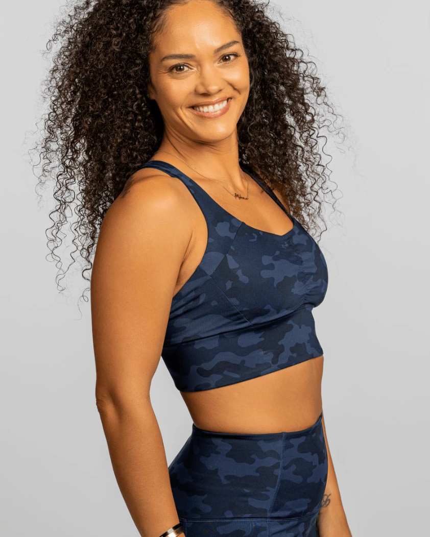 Gametime Bra – Looker (Navy Camo) by Handful