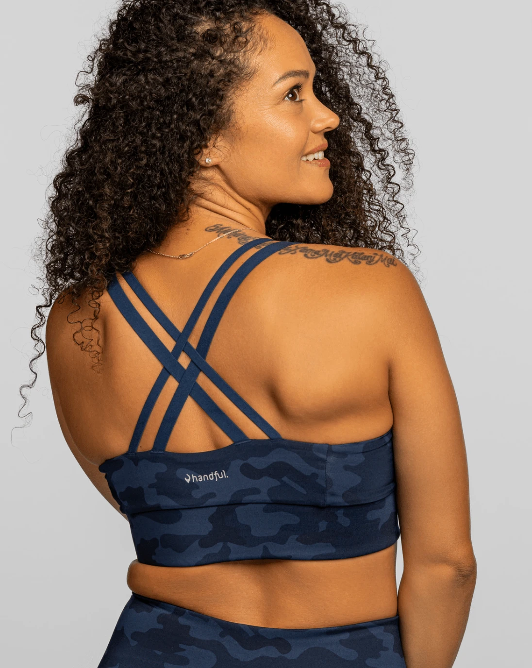 Double Down Bra – Looker (Navy Camo) by Handful