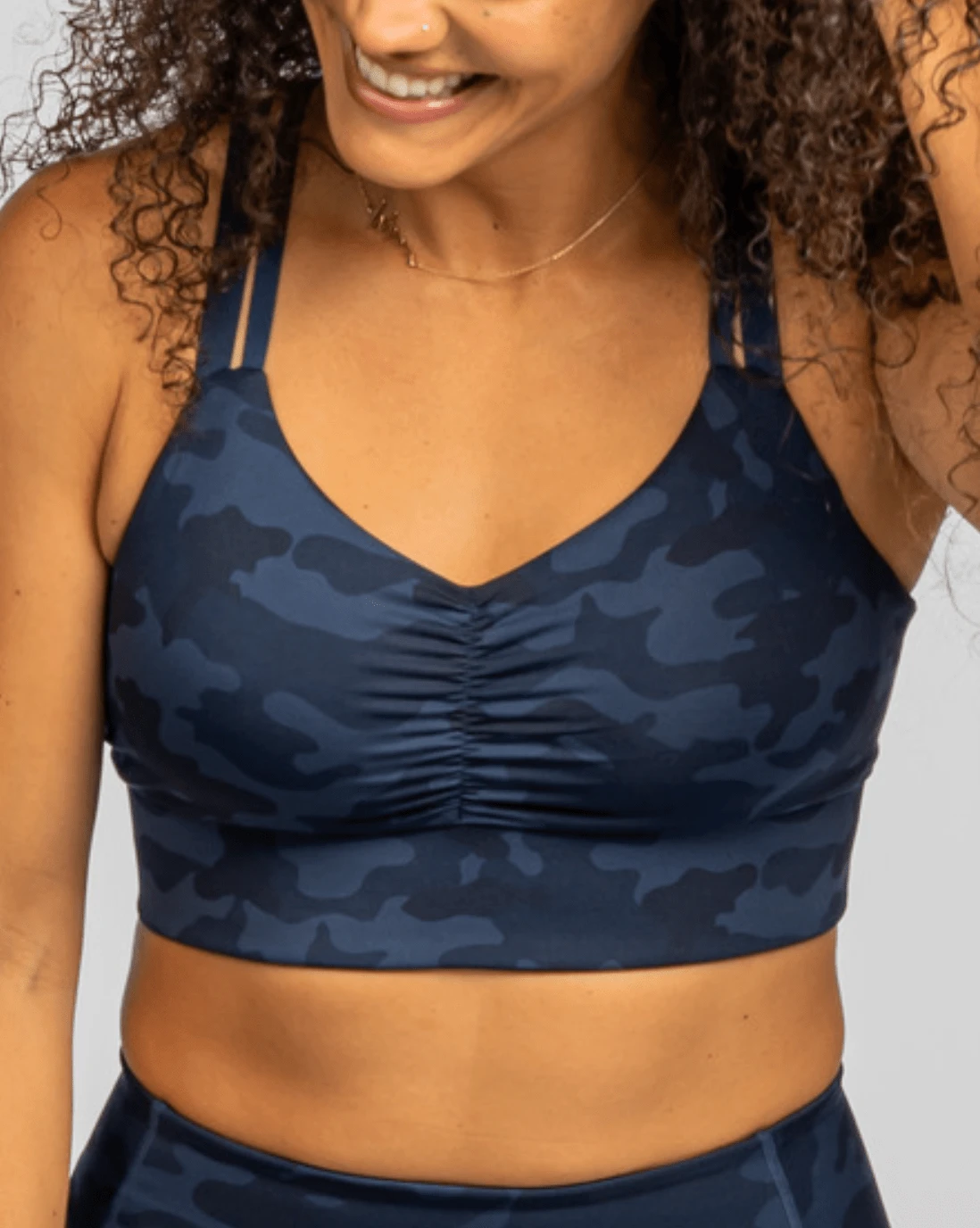 Double Down Bra – Looker (Navy Camo) by Handful