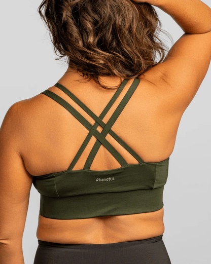 Double Down Bra – JunipHer (Forest Green) by Handful