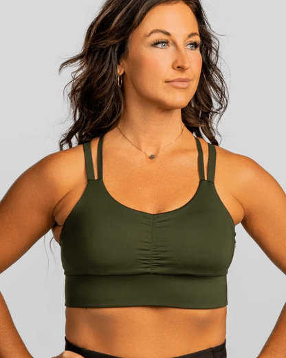 Double Down Bra – JunipHer (Forest Green) by Handful