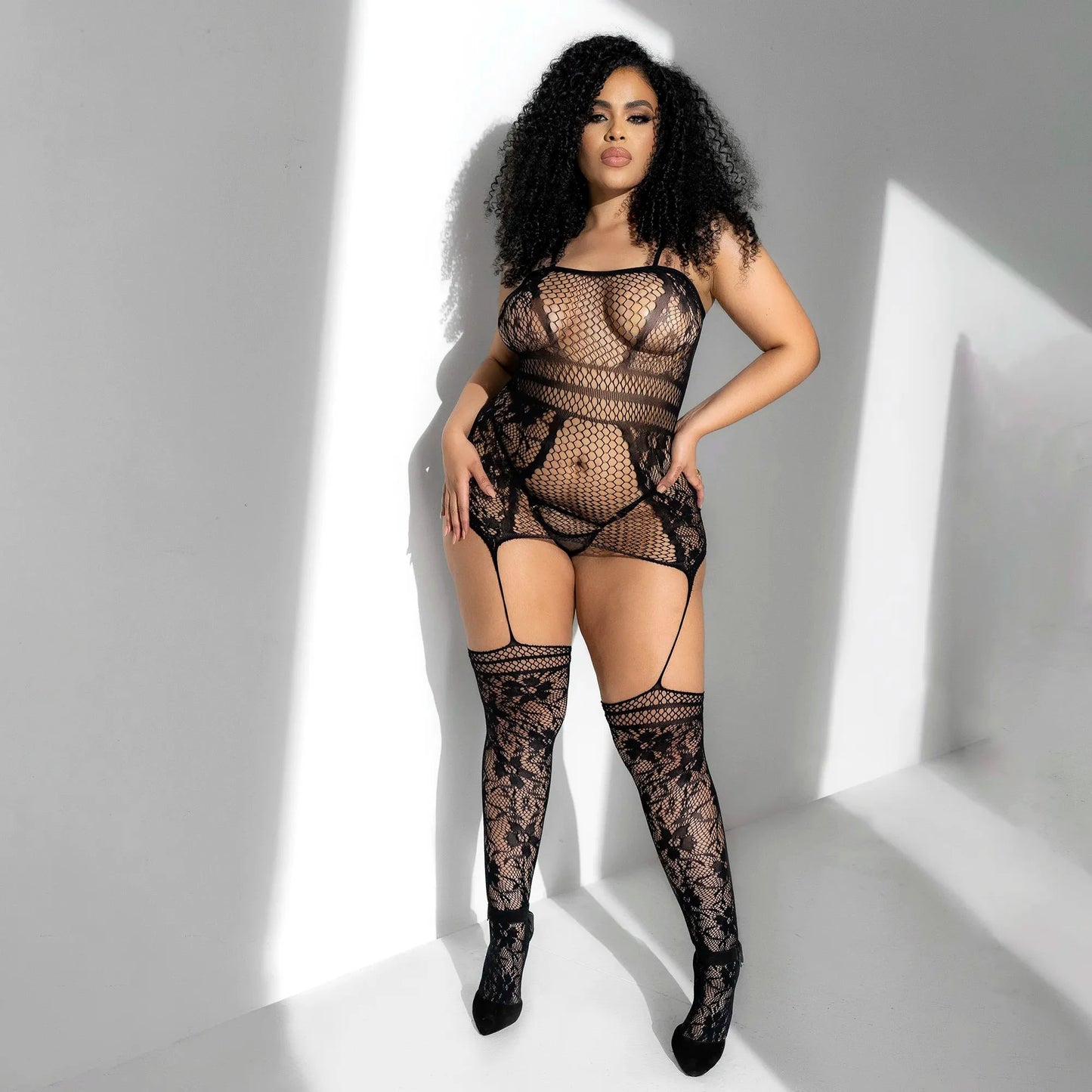 Sexy Sheer Fishnet Lace Bodystockings Mapale Eleganza by Mapale Lingerie
